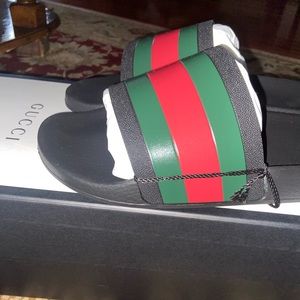 Brand New Gucci Slides With Original Box and Dust Bag